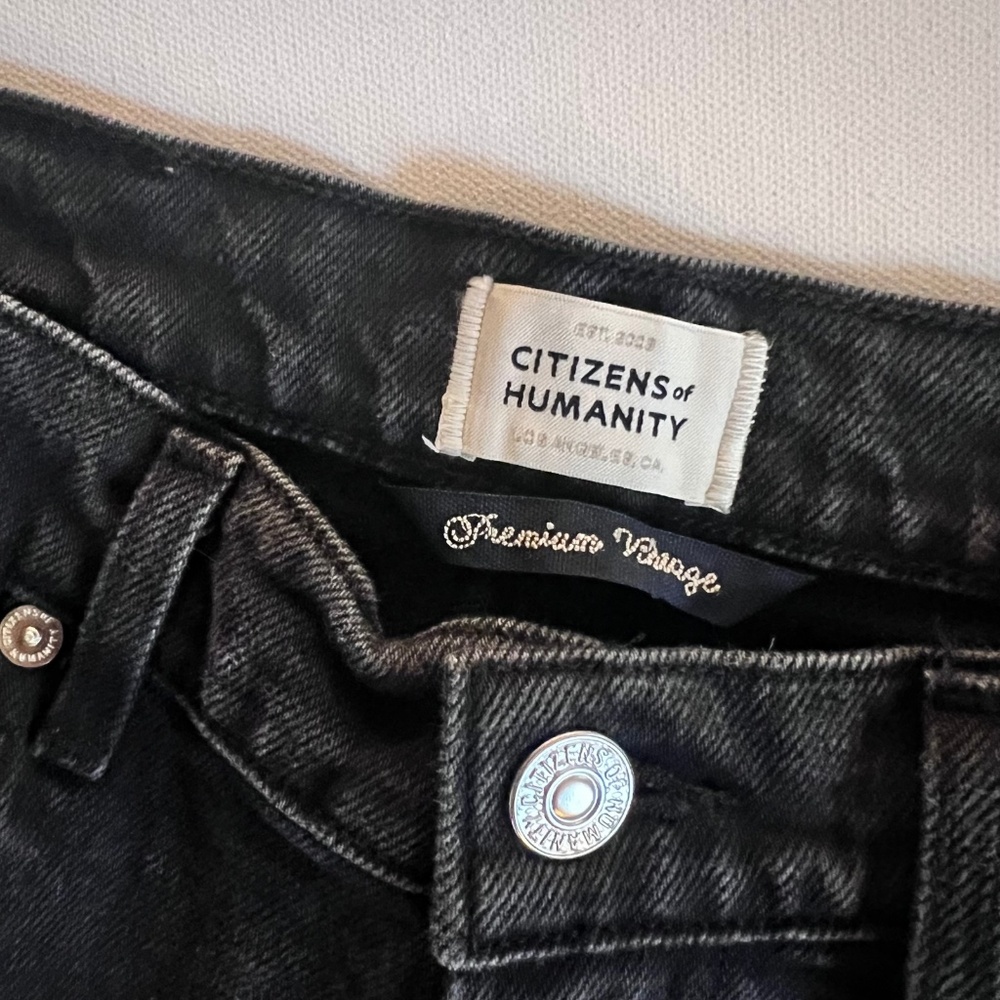 Citizens of Humanity Valerie Stirrup‎ Skinny Jean Black 26 90s Grunge Balletcore - Picture 6 of 9